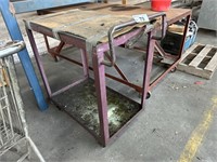 Steel 2 Tiered Mobile Utility Trolley