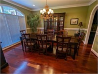 Large Formal Dinning Room Table with Chairs