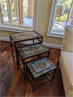 Neat Hide Away Tile Table