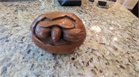 Hersh 93 Hatching Sea Turtle Wood Carving