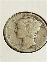 1920 90% Silver Mercury Dime
