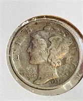 1937-D Silver Mercury Dime