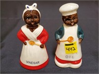 Black Americana Mammy & Chef Oil & Vinegar