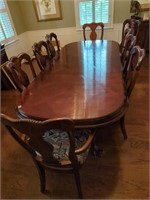 Formal dining table & 9 chairs(2 captains) &