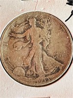 1917 walking Liberty silver Half Dollar