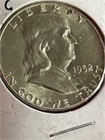 UNC 1952 Franklin Half Dollar