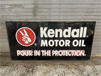 Kendall Motor Oil Single Sided Sign - 72” x 35”