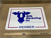 Milk Marketing Inc Member Sign Single Sided