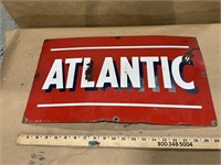 Atlantic Single Sided Porcelain Sign