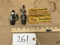 (2) Vintage Spark Plugs, 1- Rentz W/ Box, 1-