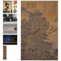 A Chinese Scroll Painting By Dong Yuan