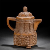 A Chinese Yixing Glaze Teapot