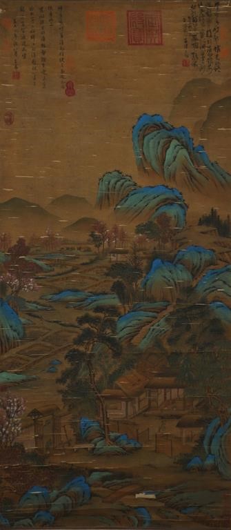 A Chinese Scroll Painting By Zhao Mengfu