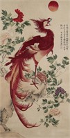 A Chinese Scroll Painting By Mei Lanfang