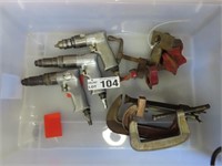 3 Rotol Drills & 3 G Clamps Vice Ends