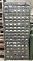 7' Tall 108 Drawer Pigeon Hole Cabinet