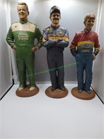 3 Nascar Figurines