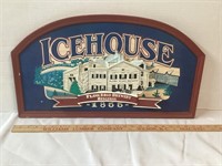WOODEN ICEHOUSE BREWERY SIGN