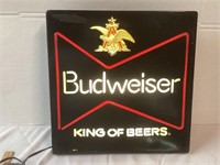 BUDWEISER  KING OF BEERS  LIGHTED SIGN