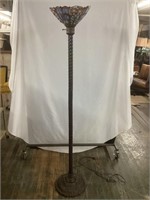 TIFFANY STYLE POLE LAMP