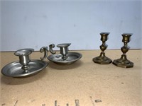 4 CANDLE HOLDERS