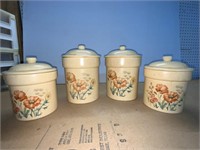 4 TREASURE CRAFT CANISTERS