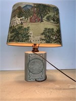 CERAMIC LAMP WITH SHADE