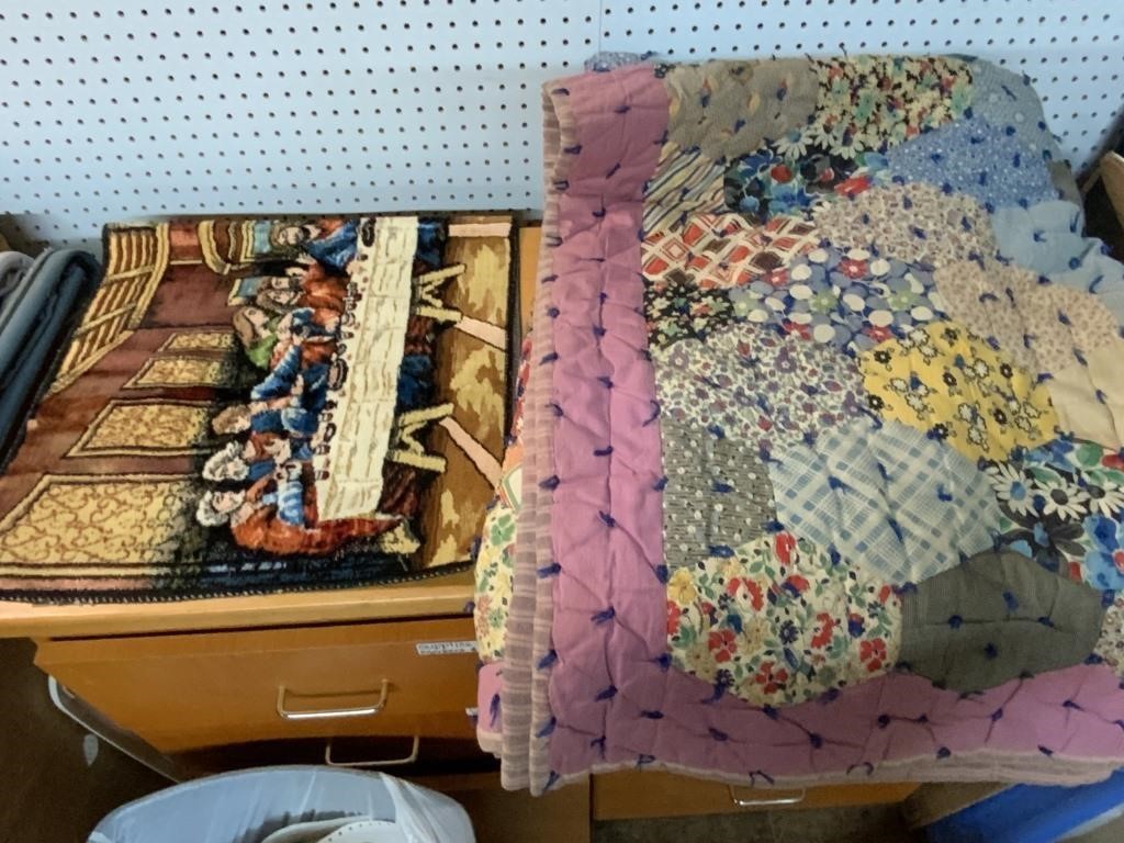 LAST SUPPER TABLE RUNNER AND QUILT