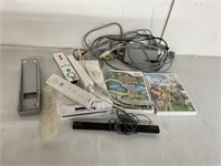 WII WITH CONTROLLERS AND 2 GAMES