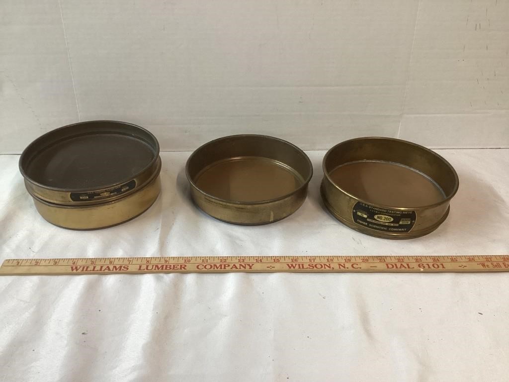 3 FISHER SCIENTIFIC TESTING PANS