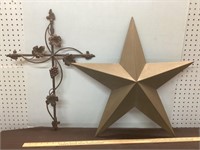 STAR AND CROSS WALL HANGINGS