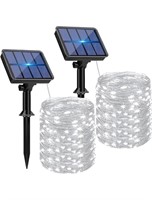 NEW-2 Pack Solar String Lights Outdoor