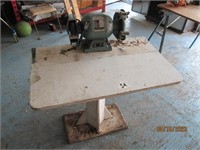 K & F Bench grinder 3/4" w/homemade stand