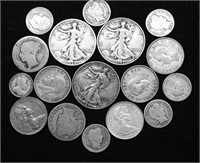 GROUP OF SILVER COINS