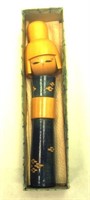 Wooden Kokeshi Doll In Box 6" Tall Artist Signed