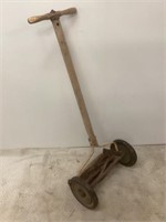 Vintage Wood & Iron Push Mower