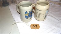 (2) German Mugs