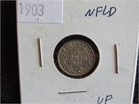 1903  NFLD 5 CENTS VF