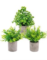NEW 3 Pack Artificial Potted Faux Plants