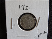 1921 10 CENTS F+