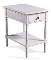 Elliott End table with Drawer Antique Spa Blue