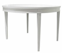 Ducayne Dining table glacial white finish