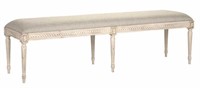 Provencal triple bench French gray finish