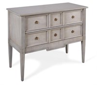 Provencal 2 drawer commode French gray finish