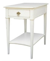 Barclay end table Alden White finish