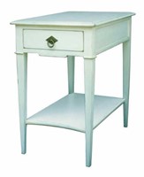 Barclay end table turquoise finish