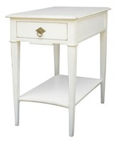 Barclay end table ultra white finish