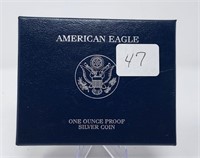 2007 Silver Eagle Proof; (2) 90% Quarters