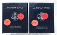 1999, ‘00 Silver Eagle Proofs