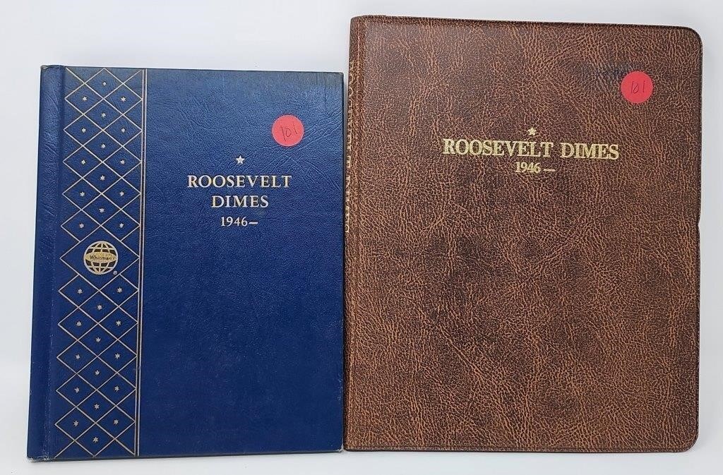 (2) Partial Roosevelt Dime Sets (86) 90%; (103)